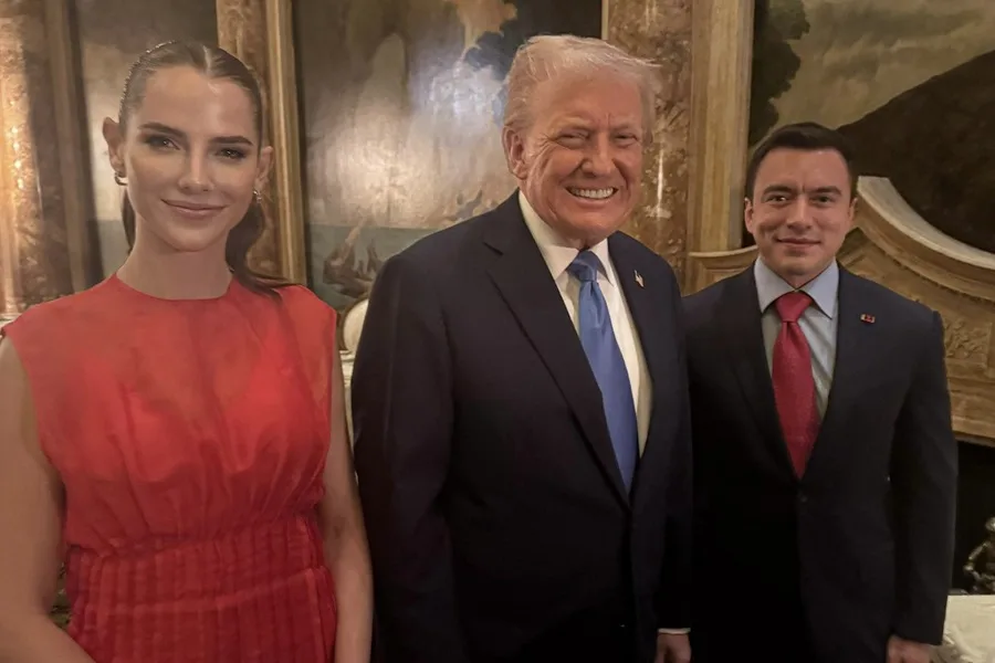 Donald Trump se reunió con el presidente de Ecuador, Daniel Noboa