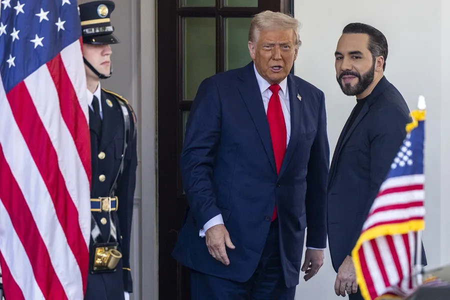 Bukele a Trump durante visita En realidad hemos liberado a millones