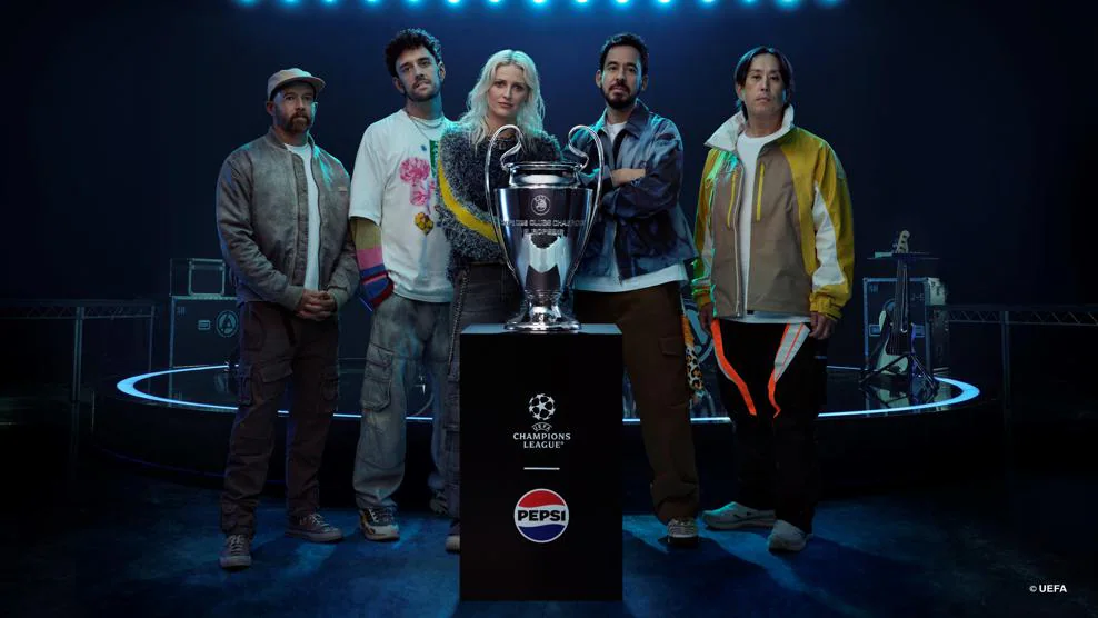 Linkin Park en la final de la Champions League