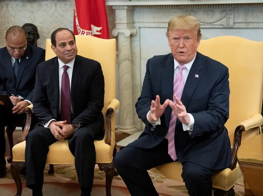 Presidente egipcio Al Sisi y Trump discute posibles soluciones en Gaza