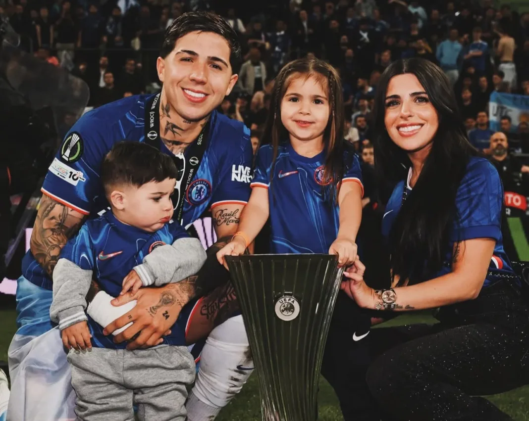 Valentina Cervantes y sus hijos celebran el triunfo de Enzo Fernández con el Chelsea