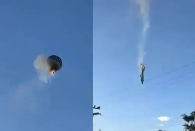 Globo aerostático se desploma en Brasil