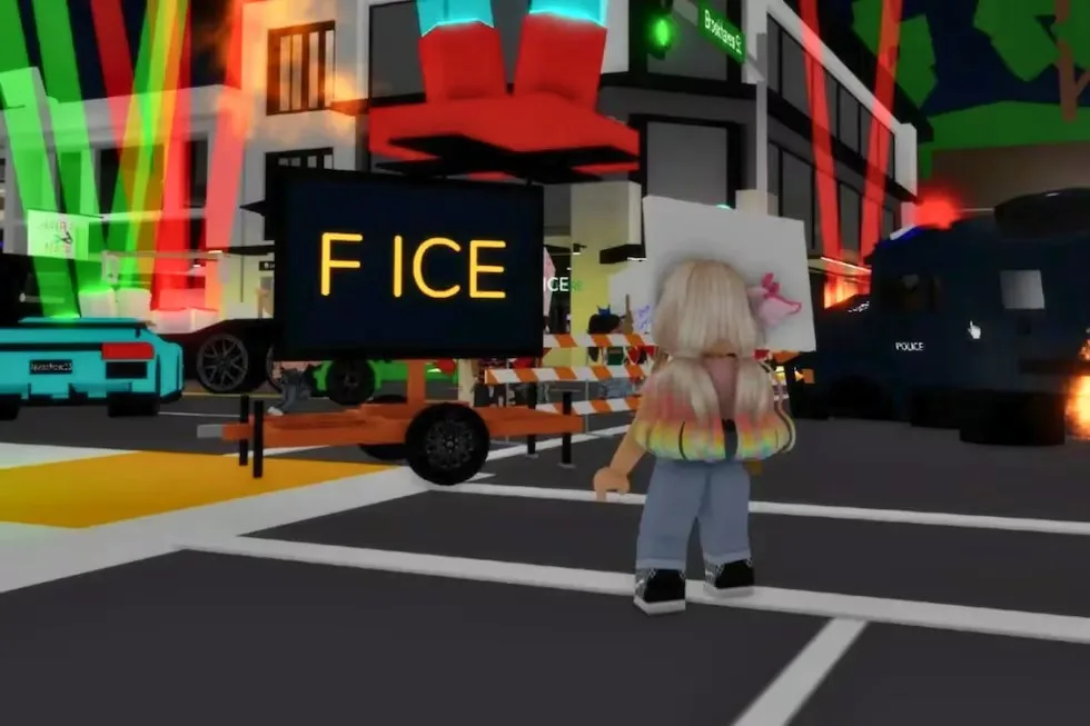 Niños protestan en Roblox
