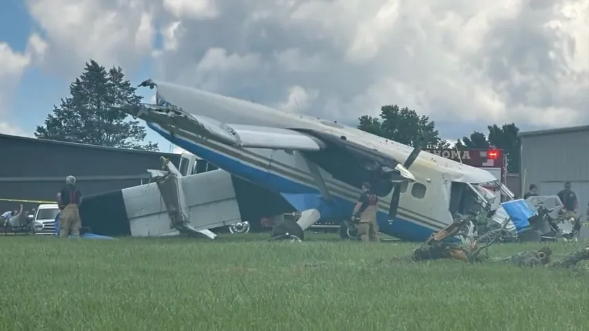 Se estrella una avioneta en Tennessee con hasta 20 personas a bordo