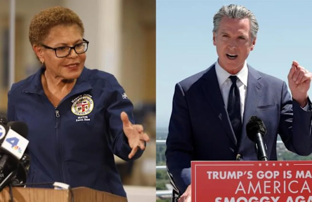 Newsom y Bass: Los líderes de la resistencia demócrata en California