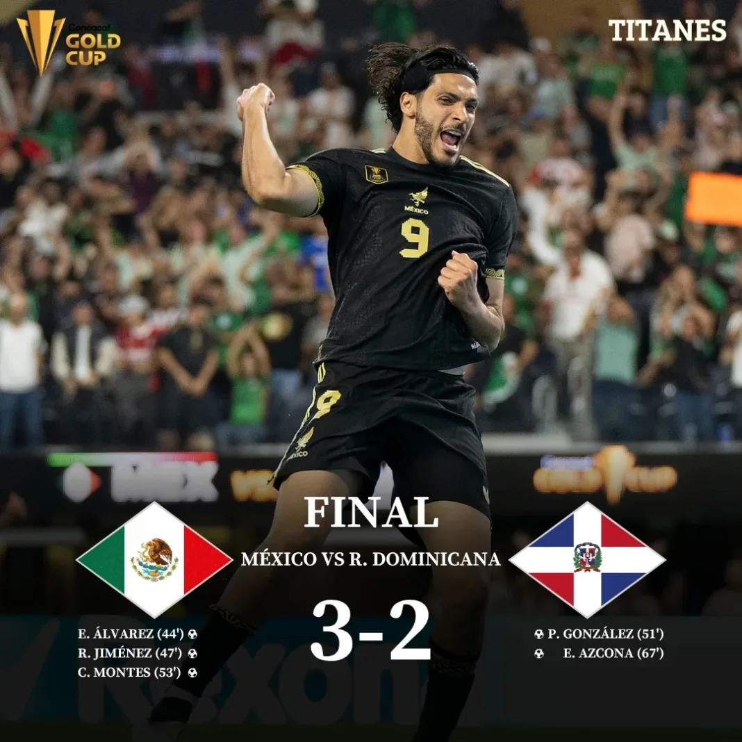 México debuta con victoria ajustada frente a R. Dominicana en la Copa Oro 2025