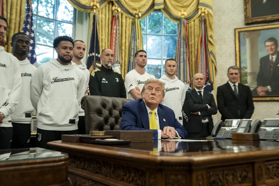 La incómoda pregunta de Trump a la Juventus en visita a la Casa Blanca