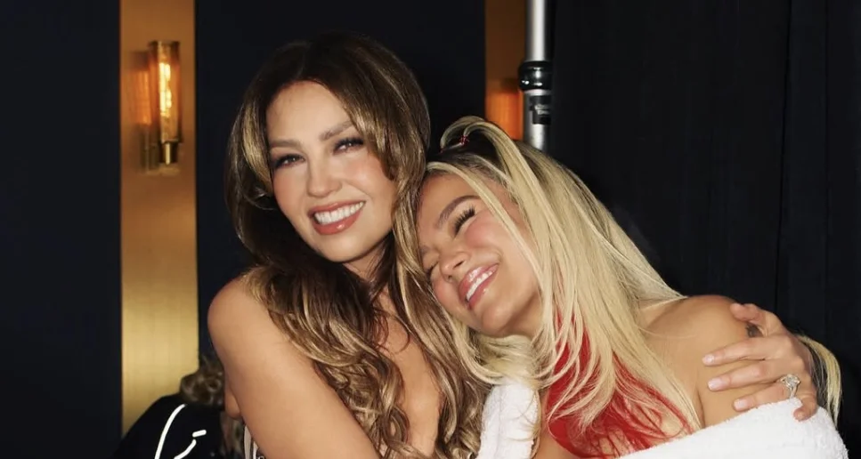 Thalía recibe un regalo especial de Karol G: así reaccionó