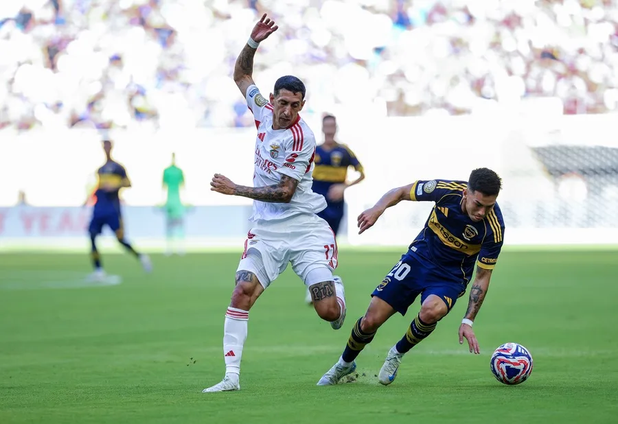 Boca Juniors empató 2 a 2 con Benfica gracias a Otamendi y Di María